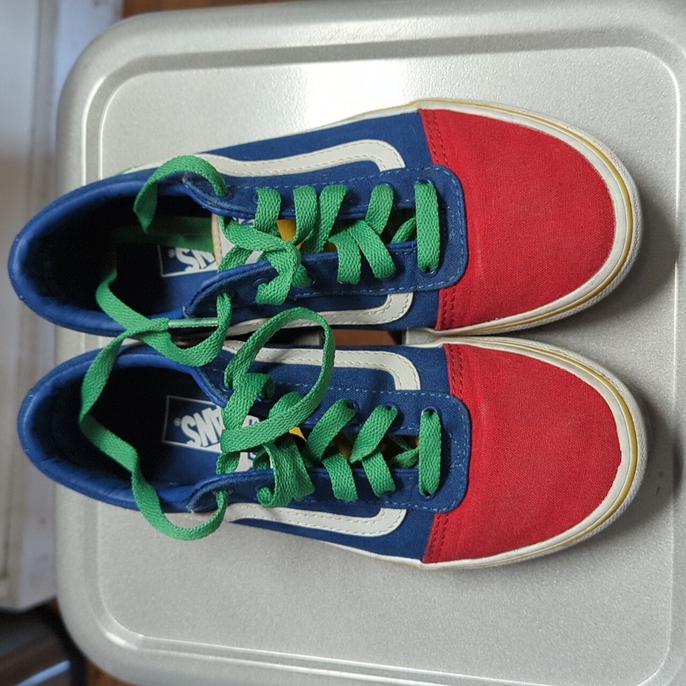 Vans old skool multicolor kids size 3